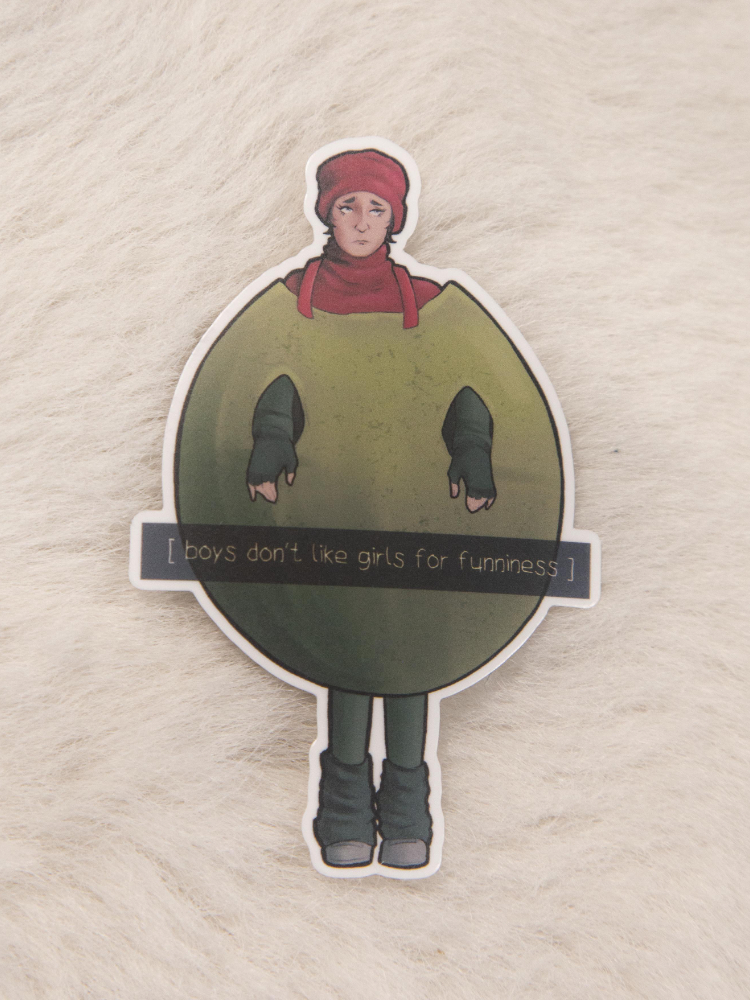 angus thongs and perfect snogging stuffed olive sticker