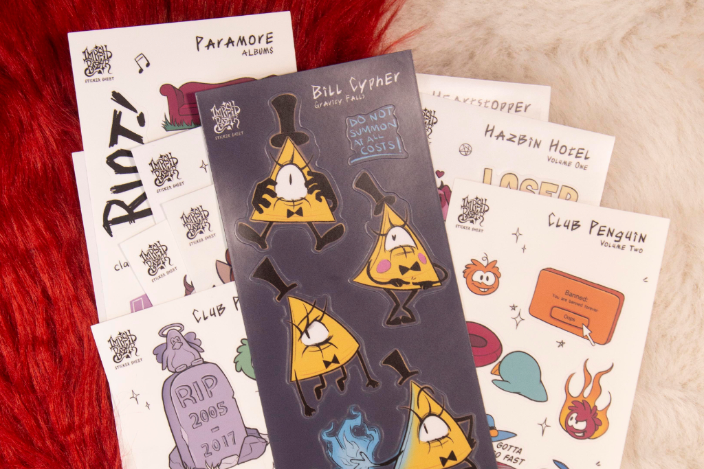 Pile of Sticker Sheets